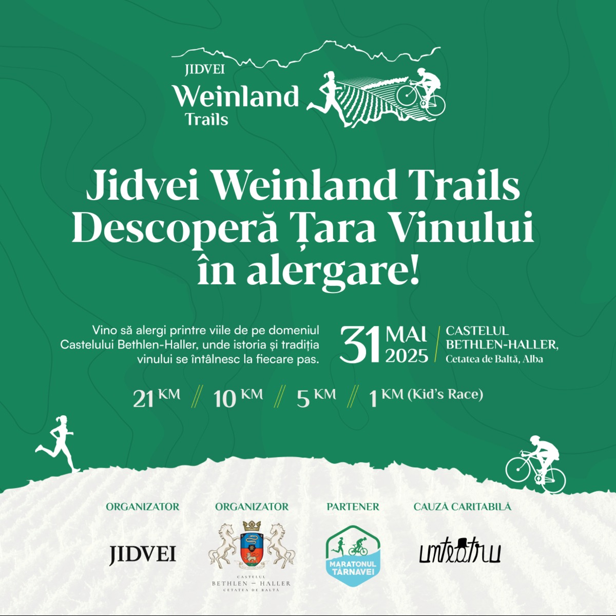 Start înscrieri pentru cea mai frumoasă competiție de alergare din inima Transilvaniei, Jidvei Weinland Trails – Spring Running Edition